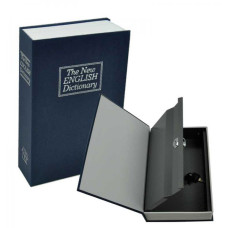 Könyv alakú biztonsági doboz, kék