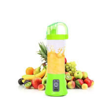 Juice hordozható turmixgép / USB-s smoothie készítő, 380 ml - zöld