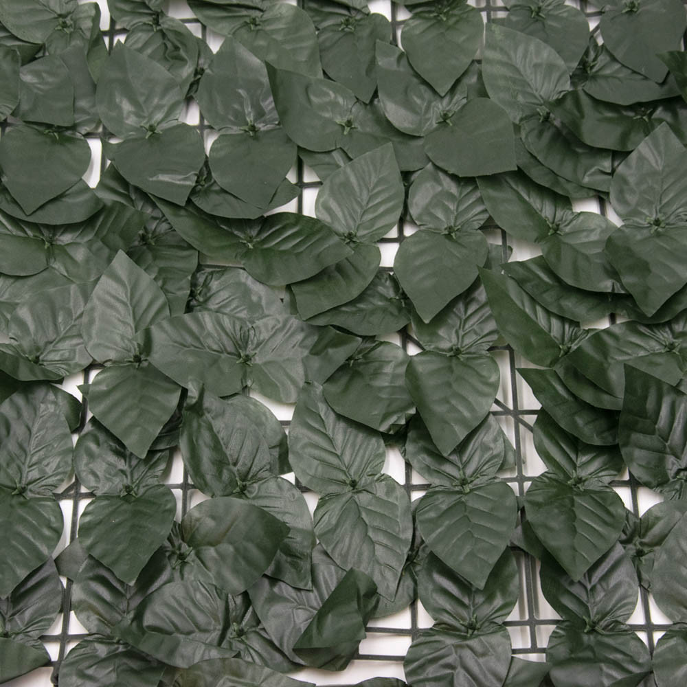 Kerítésdekoráció, mű levelekkel / belátásgátló 100x290 cm