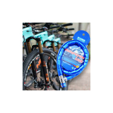 Bicikli- és motorkerékpárzár görgős lánccal - kék