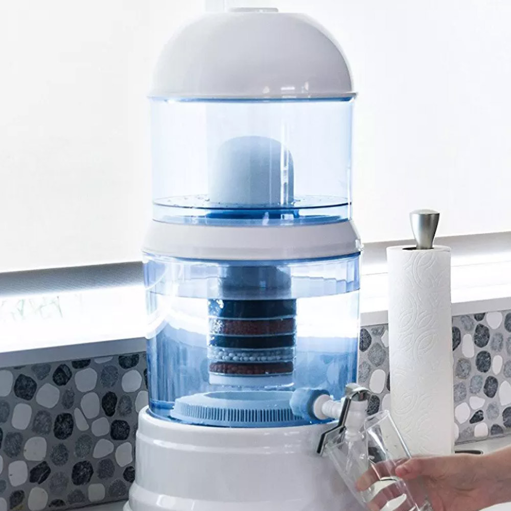 Vízszűrő torony otthoni használatra / 20 literes, 8 rétegű víztisztító