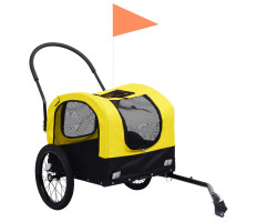 Sárga/fekete 2 az 1-ben bicikliutánfutó és sétakocsi 9,5 kg - utánvéttel vagy ingyenes szállítással