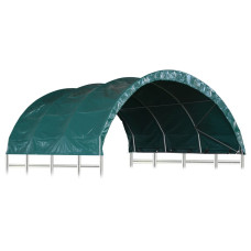 Zöld PVC állattartó sátor 3,7 x 3,7 m - utánvéttel vagy ingyenes szállítással