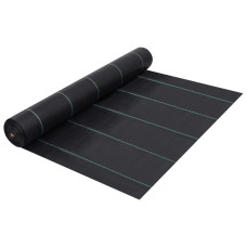 Fekete PP gyomgátló talajtakaró szőnyeg 2 x 50 m -...
