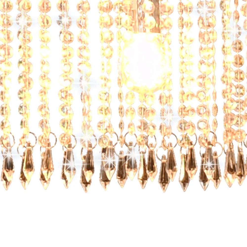 Ezüstszínű mennyezeti lámpa kristálygyöngyökkel 104 cm E14 - utánvéttel vagy ingyenes szállítással