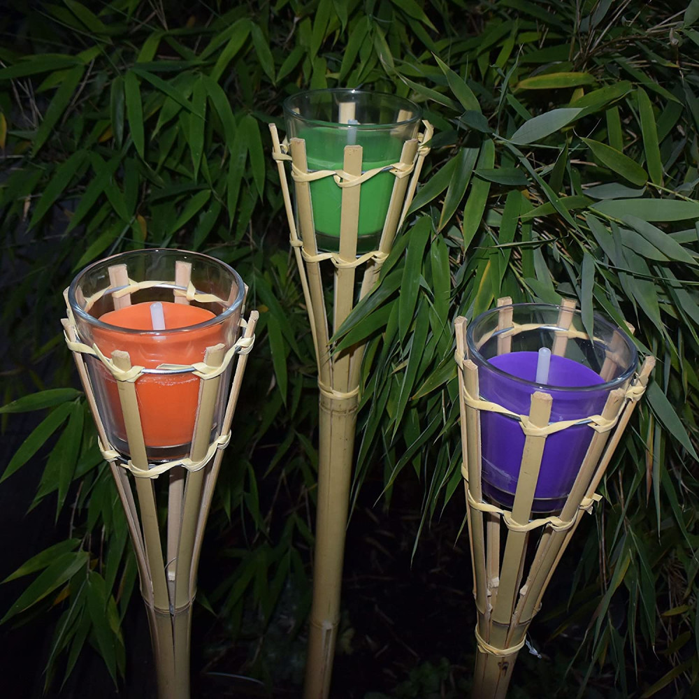 Bambuszfáklya Több Színben Citronella Illattal